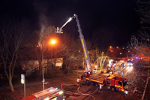 Feuer in einem leerstehenden Haus am Rombergpark