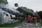Brand einer landwirtschaftlichen Halle in Husen