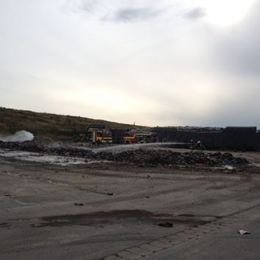 Feuer in der Deponie Lanstrop
