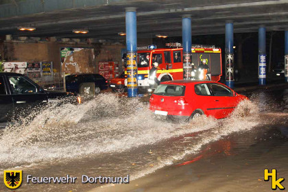 Wasserrohrbruch in der Innenstadt