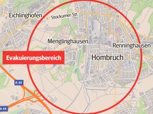 Evakuierung in Hombruch
