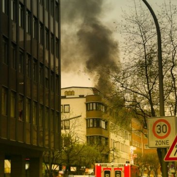 Feuer in der Innenstadt