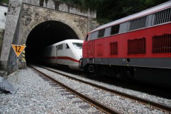 Feuer in einem DB Tunnel