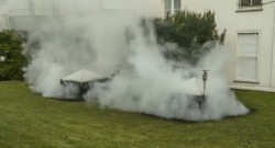 Feuer in einer Tiefgarage