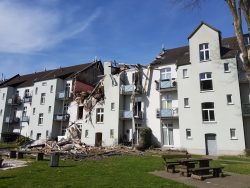 Explosion in einem Haus