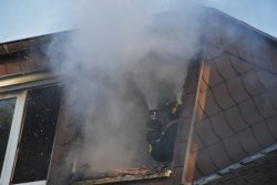 Feuer im Dachgeschoss