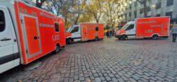 Verletzte Person nach Sturz