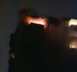 Feuer auf Balkon 7.OG
